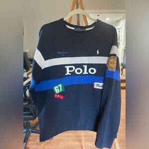 Polo by Ralph Lauren Black and Blue Crewneck Sweater